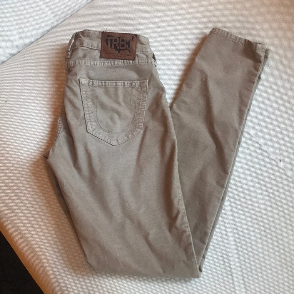 True religion corduroy khaki pants